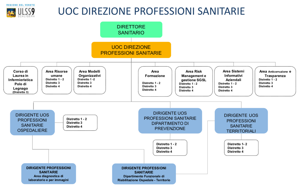 Organigramma UOC Direzione Professioni Sanitarie